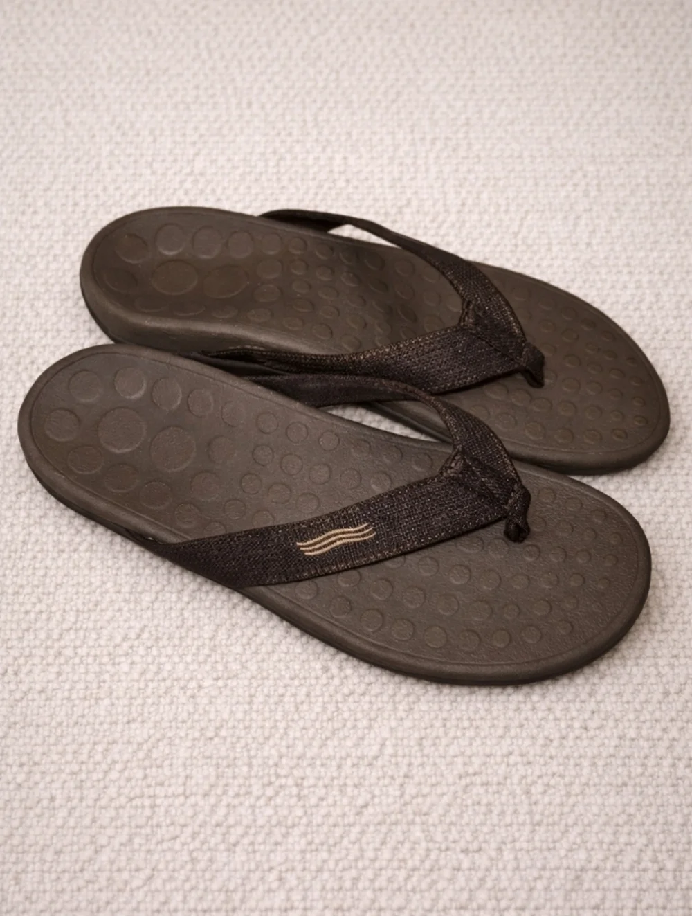 Vionic 44 Wave Orthotic Flip Flops Brown Unisex Sandals Women’s 9 Men’s 8